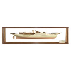 A half hull model of Egyptian Coast Guard Cutter Ab-Bass by G.L.Watson, 1891