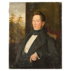 A half-portrait of a Seated Man, mid 19th C.