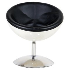 Half-Round Pod Chair with Chrome Base