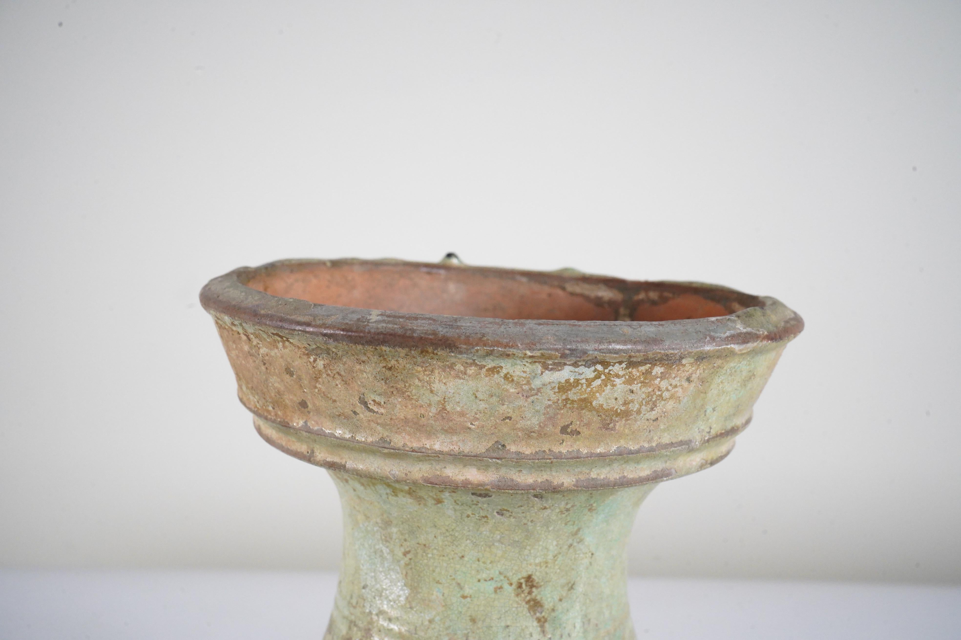 A Han (206BC -220AD) Glazed Hu Vessel For Sale 3