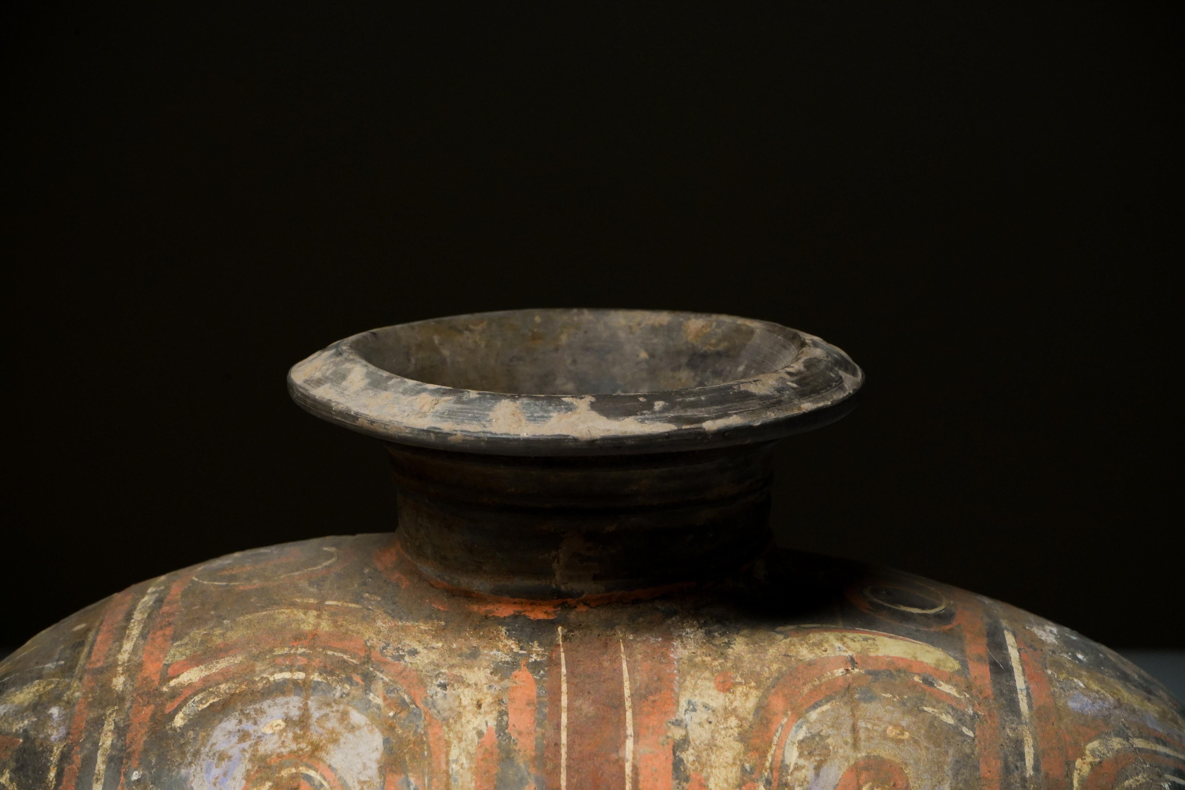 Terracotta A Han Dynasty (206BC -220AD) Cocoon Jar