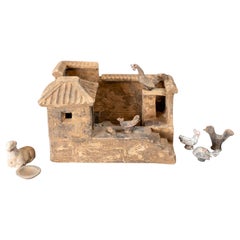 A Han Dynasty Terracotta Model of a Farm Courtyard