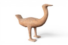 A Han Terracotta Duck Figure