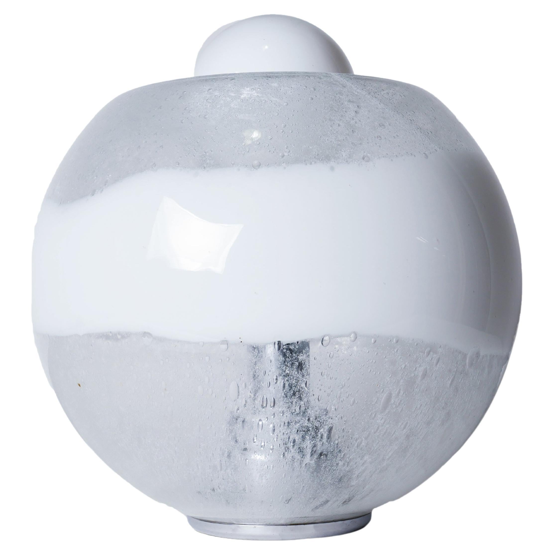 Hand Blown Murano Glass Table Lamp For Sale