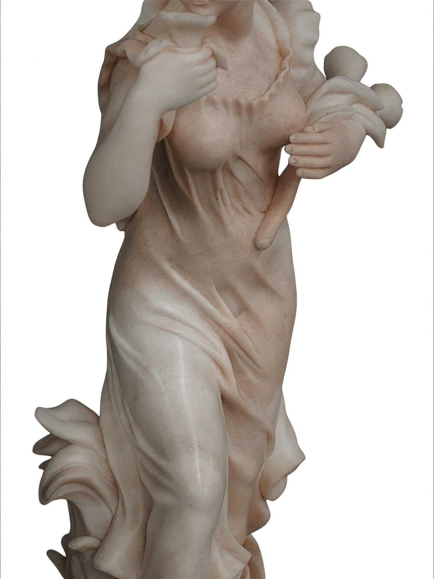 Italiano Statua di Venere in marmo scolpita a mano in vendita