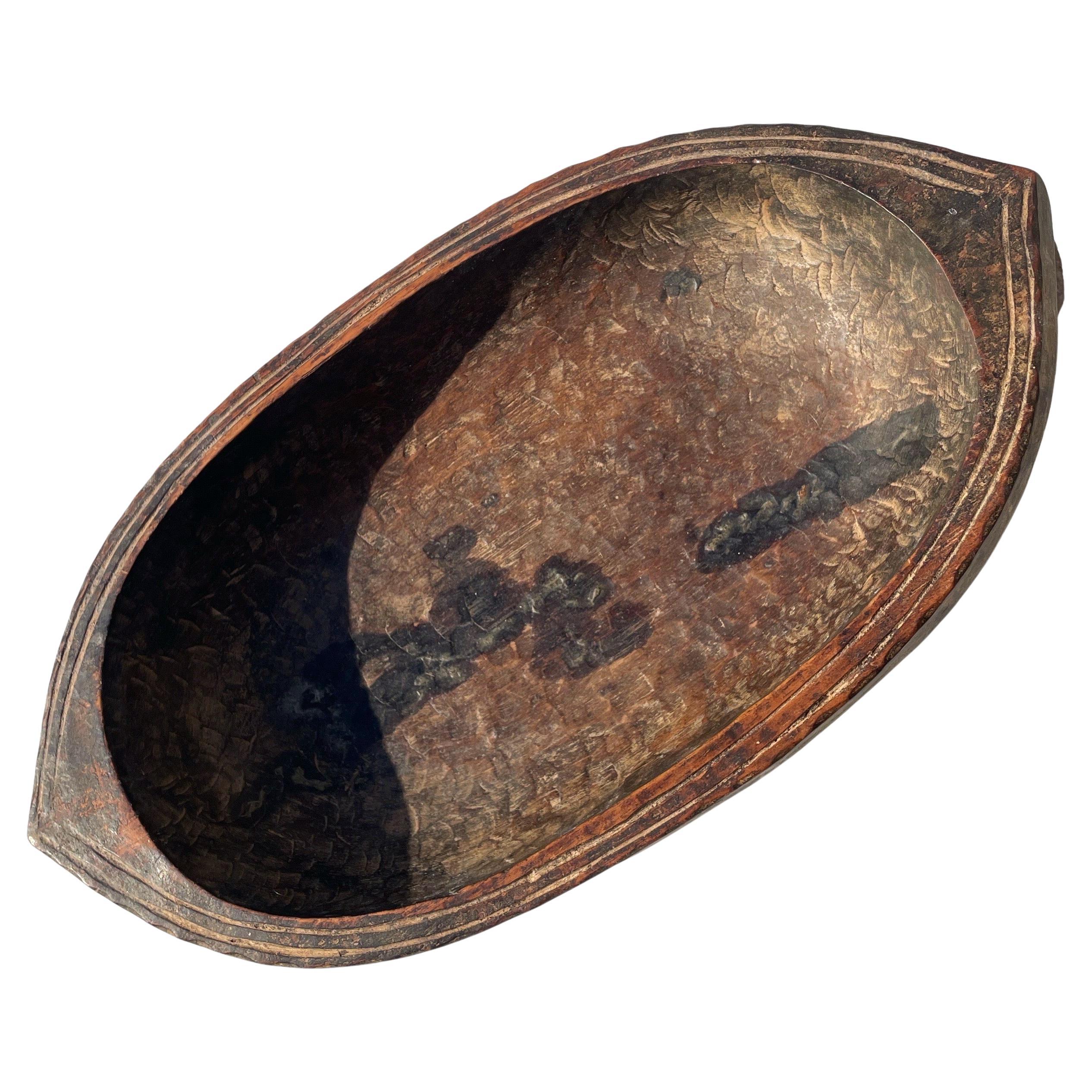 A Hand-Carved Wooden Catchall - France - 1950