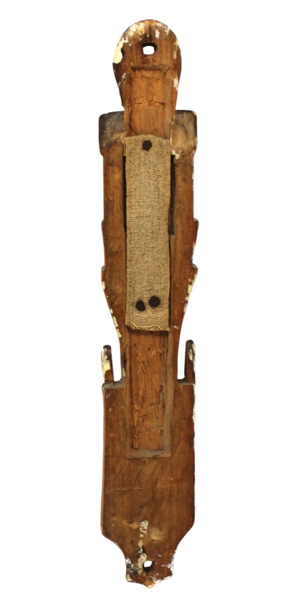 A Hand Carved Wooden Mezuzah Case, Poland-Ukraine Circa 1820 For Sale 2