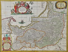 Prussia, Poland, N. Germany, Etc: A Hand-colored 17th Century Map by Janssonius