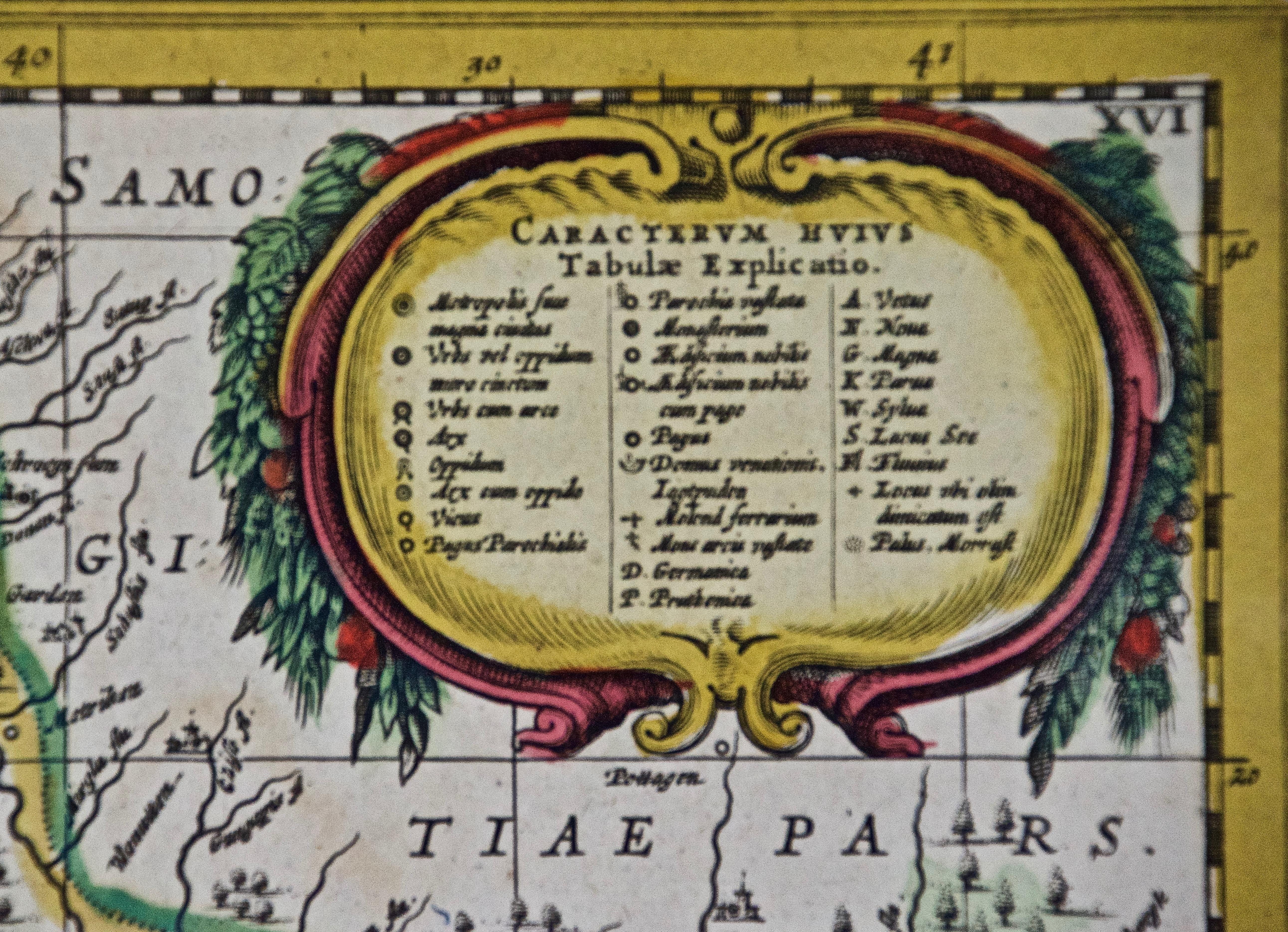 Prussia, Polen, N. Deutschland, usw.: Eine handkolorierte Karte aus dem 17. Jahrhundert von Janssonius im Zustand „Gut“ im Angebot in Alamo, CA