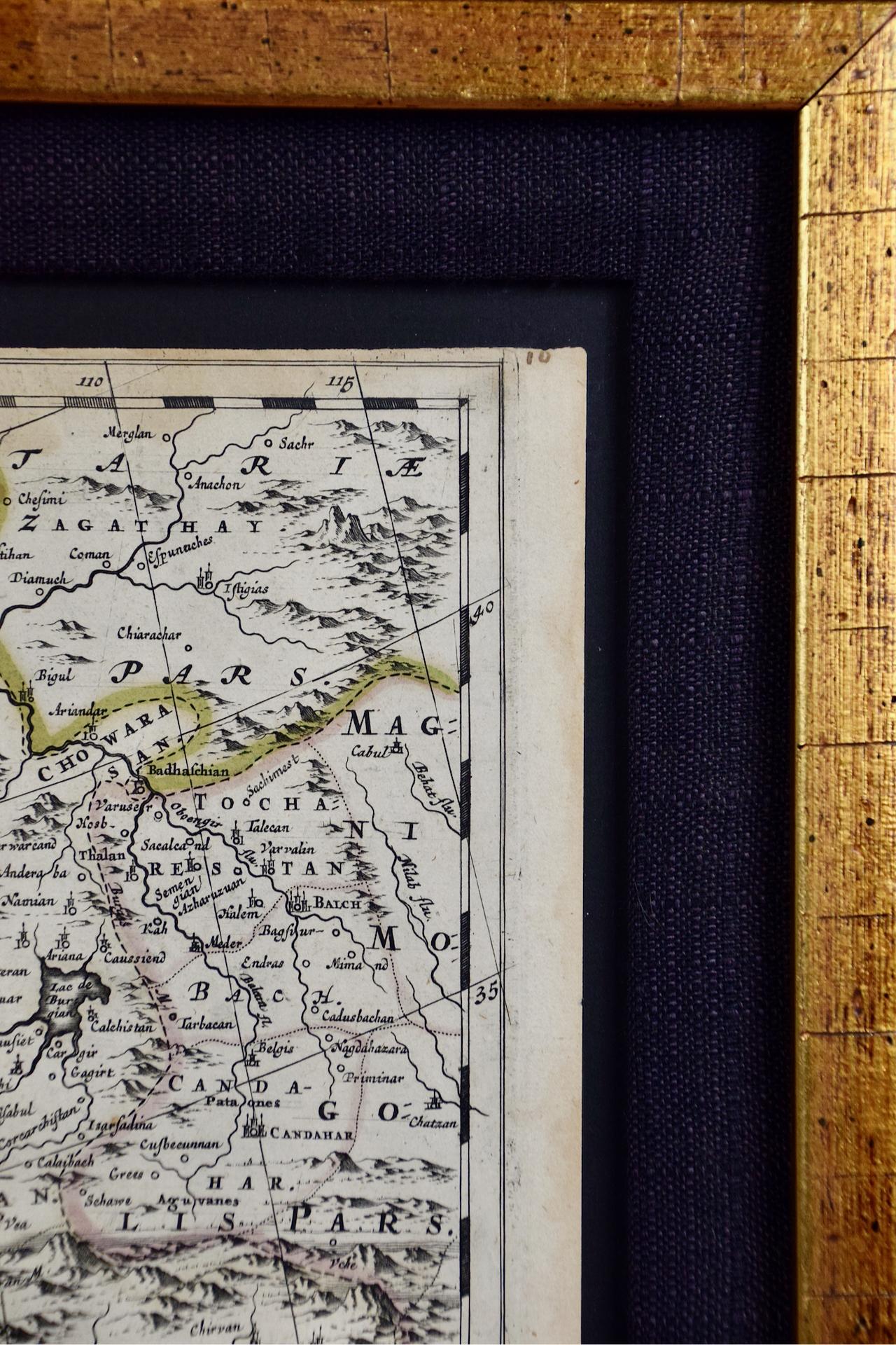 Persia, Armenia & Adjacent Regions: A 17th Century Hand-colored Map by De Wit For Sale 2