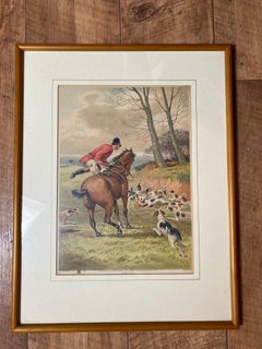 Hand-coloured English Hunting Print Named The Hunter by Henry Alken