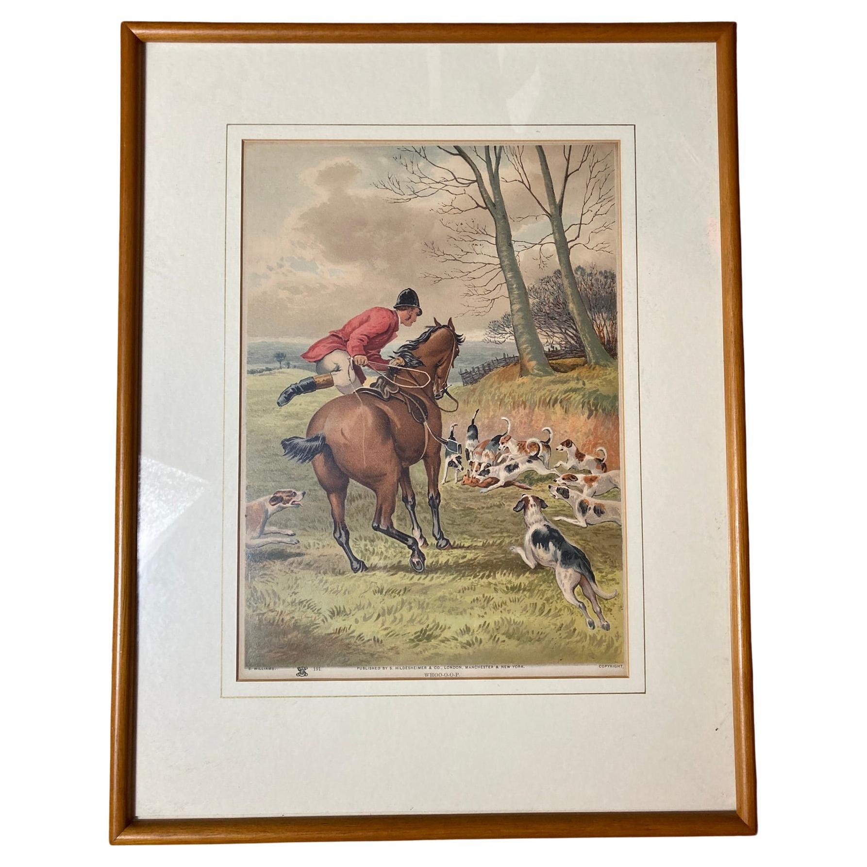 a hand-coloured English Hunting Print Named The Hunter by Henry Alken im Angebot