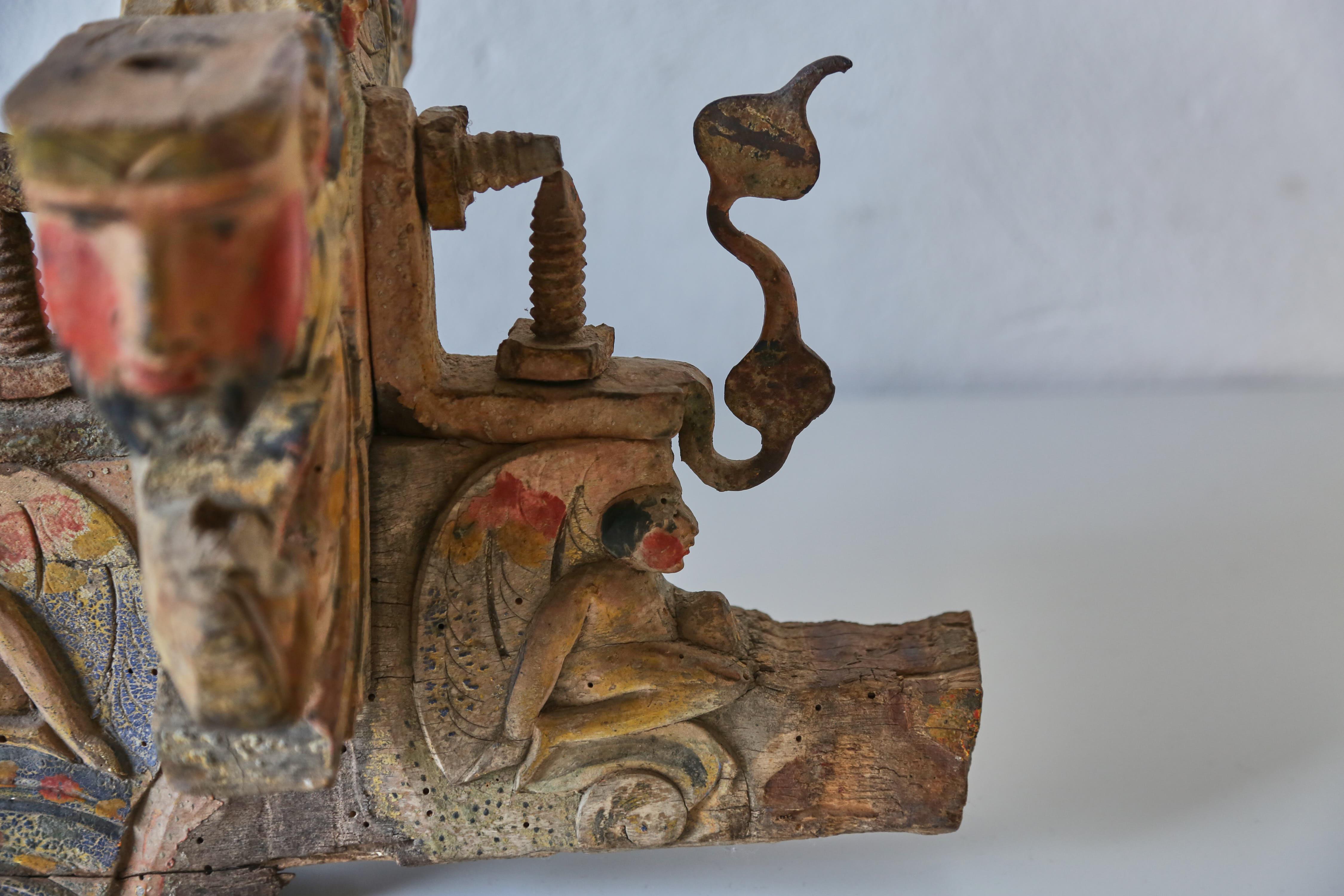 A Hand Crafted Carriage Piece, Palermo, Sicily, Italy, 19th Century For Sale 6