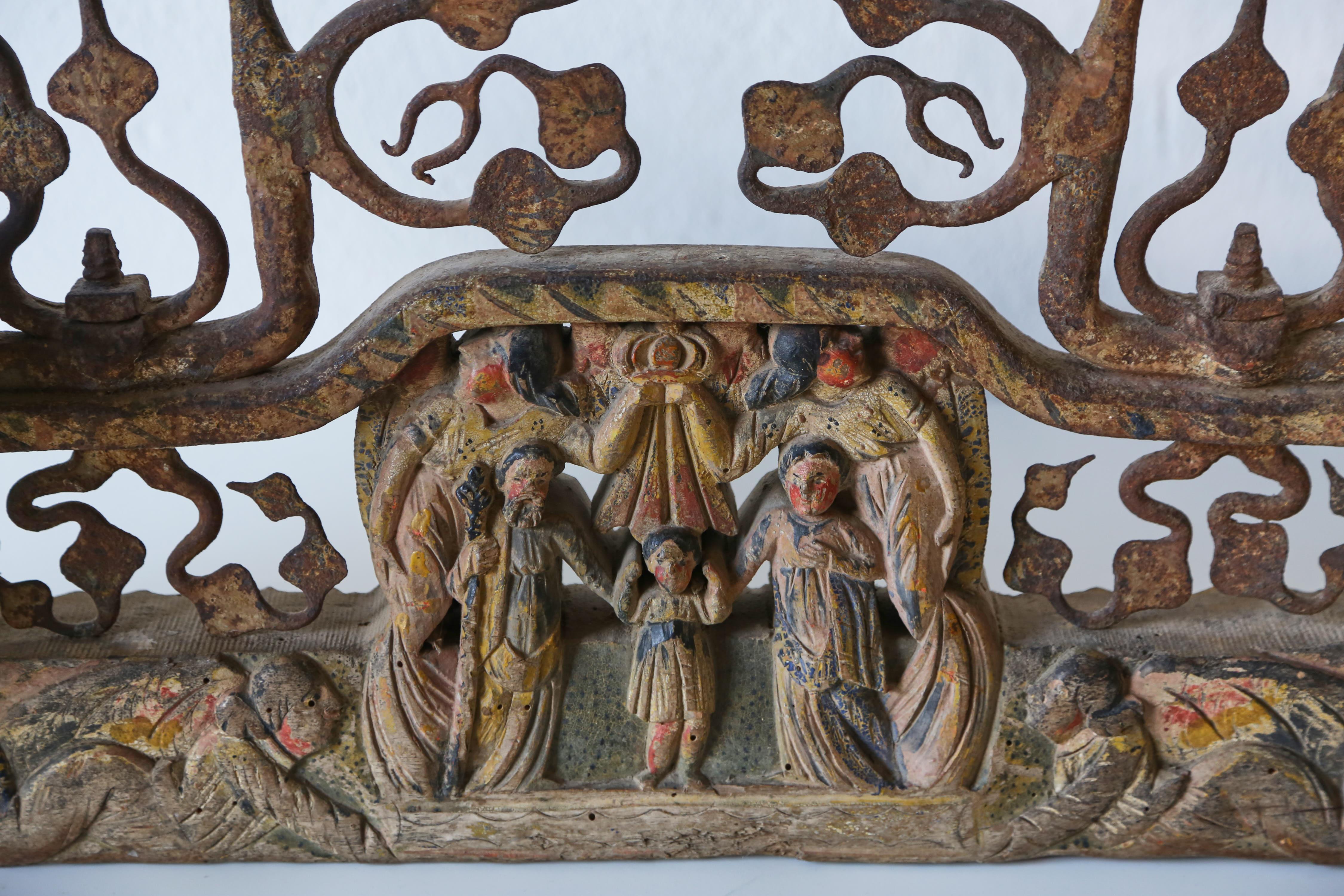 A Hand Crafted Carriage Piece, Palermo, Sicily, Italy, 19th Century For Sale 9