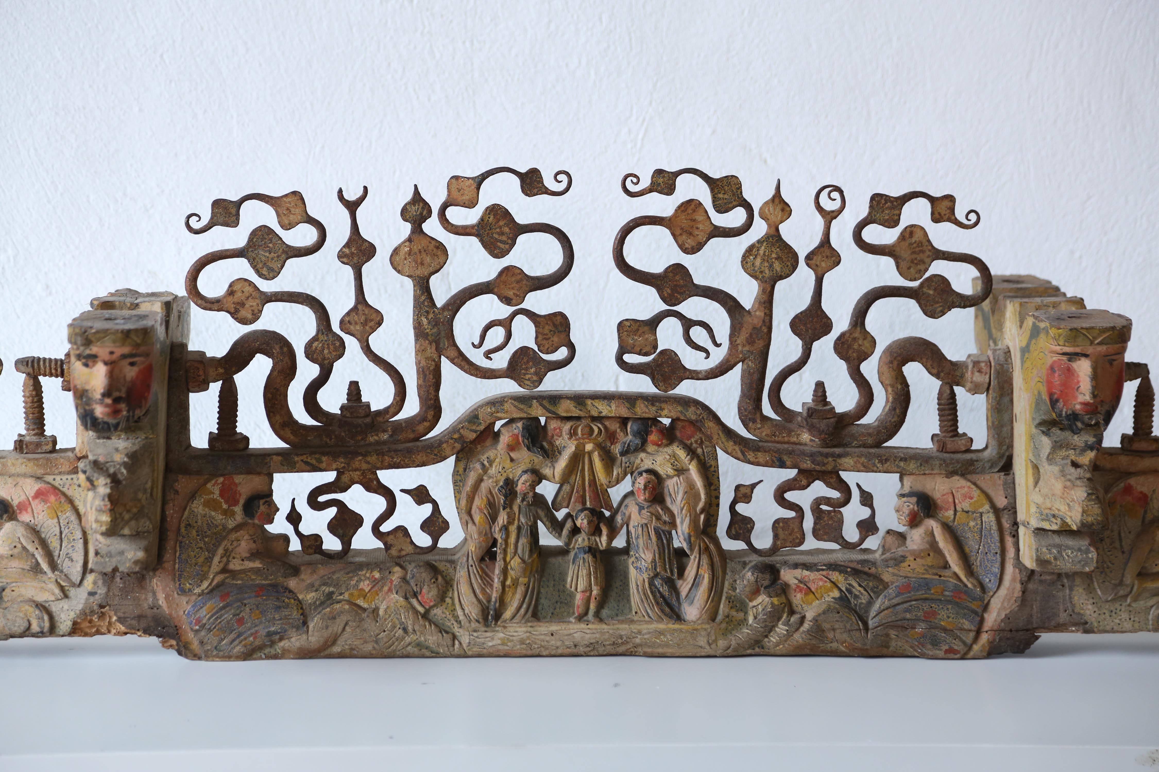 Handgefertigtes Kutschenstück, Palermo, Sizilien, Italien, 19. Jahrhundert im Zustand „Gut“ in London, GB