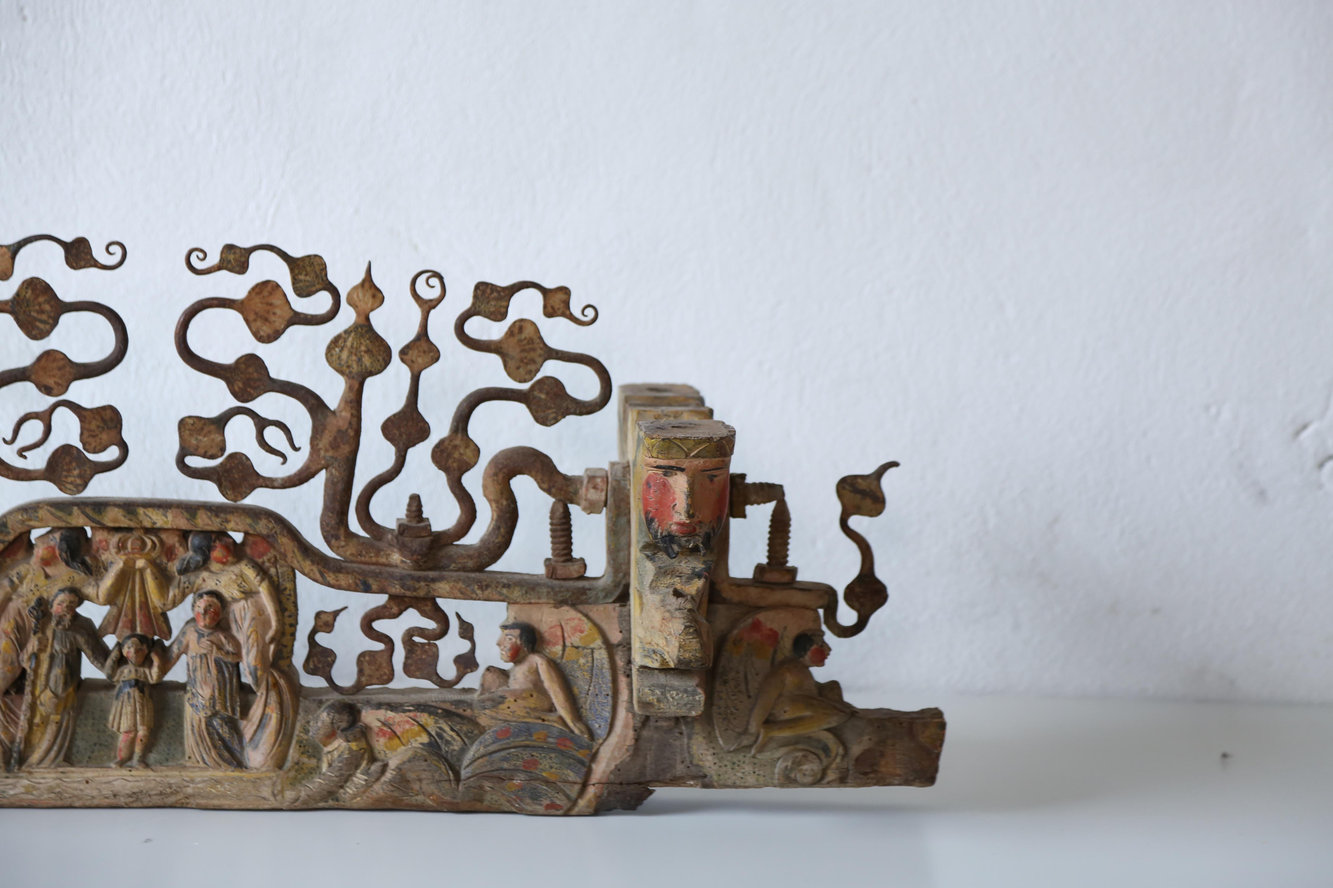 Handgefertigtes Kutschenstück, Palermo, Sizilien, Italien, 19. Jahrhundert (Metall)
