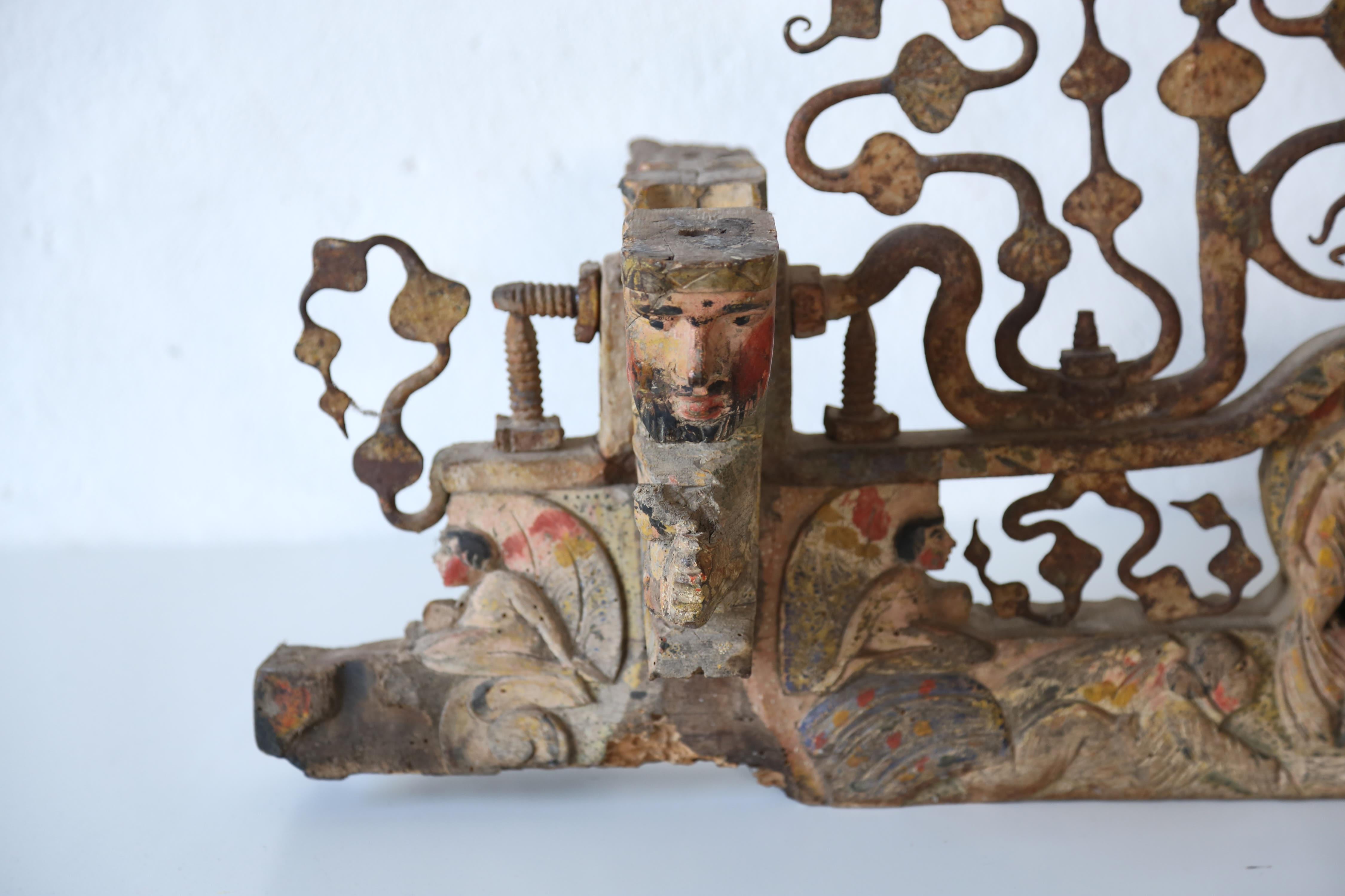 A Hand Crafted Carriage Piece, Palermo, Sicily, Italy, 19th Century For Sale 2