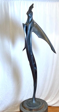 A Hand Forged Bronze Sculpture Titled Ascension by Lawrence Welker IV
