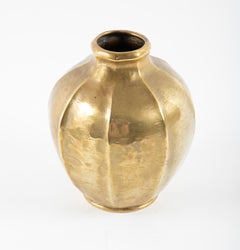 Hand-Hammered Brass Vase by Georges Capon