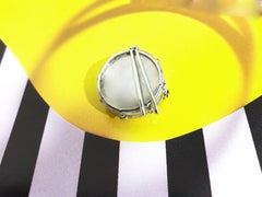 A Hand Made 925 Silver Drum Brooch