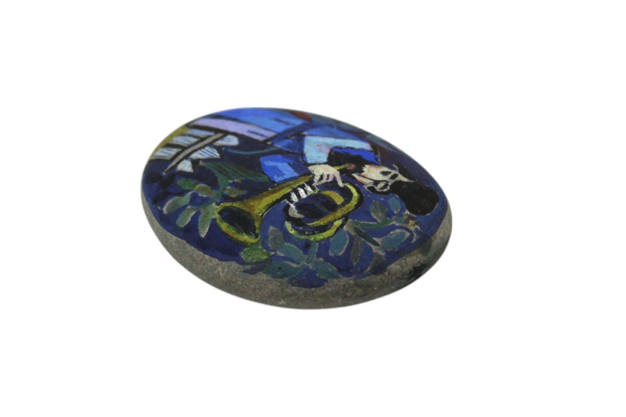 Ein handbemalter Stein von Ilya Schor im Zustand „Gut“ im Angebot in New York, NY