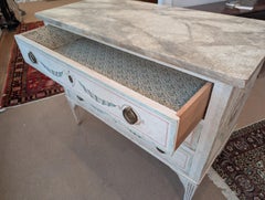 A Hand Painted Swan Motif Commode by Nierman Weeks