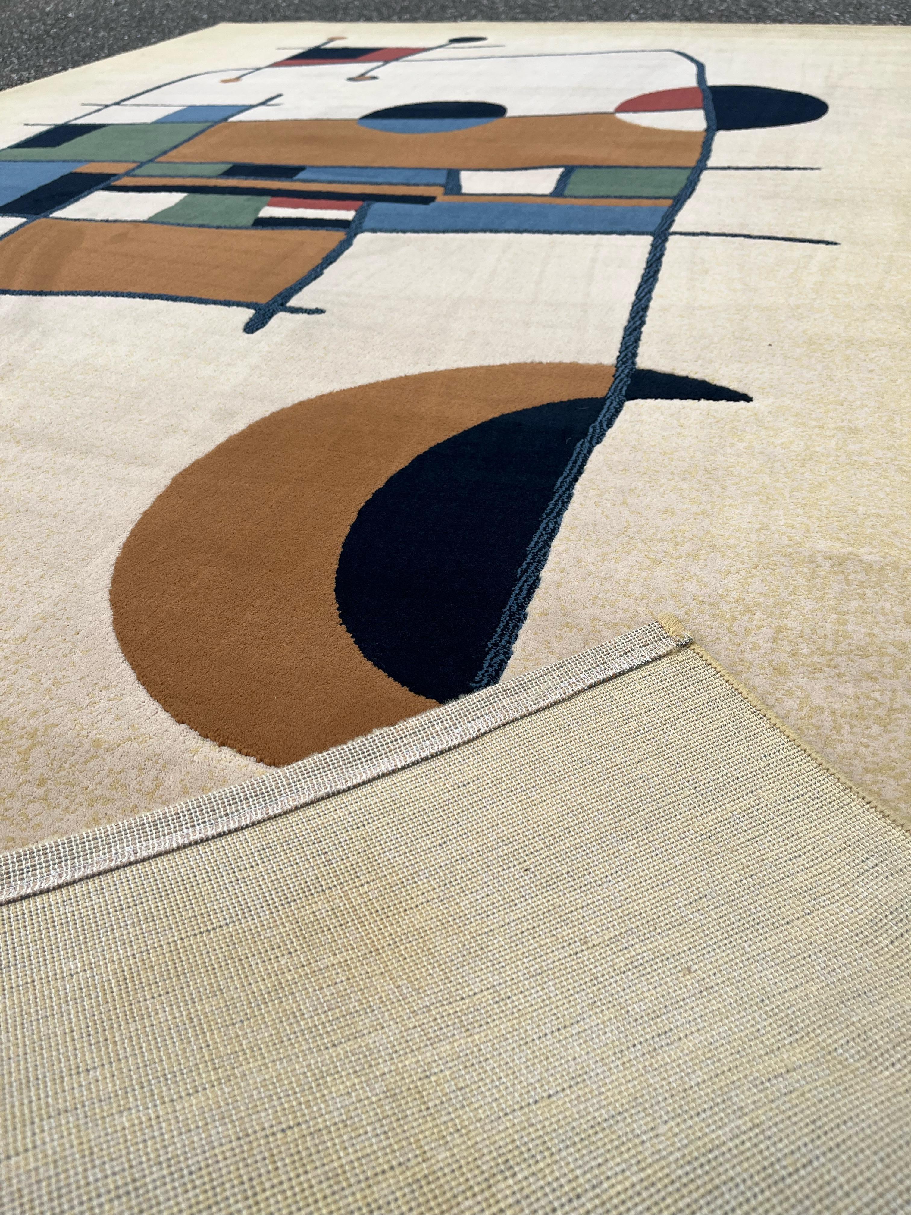 Hand-Tufted Synthetic Rug in the Style of Joan Miró 6