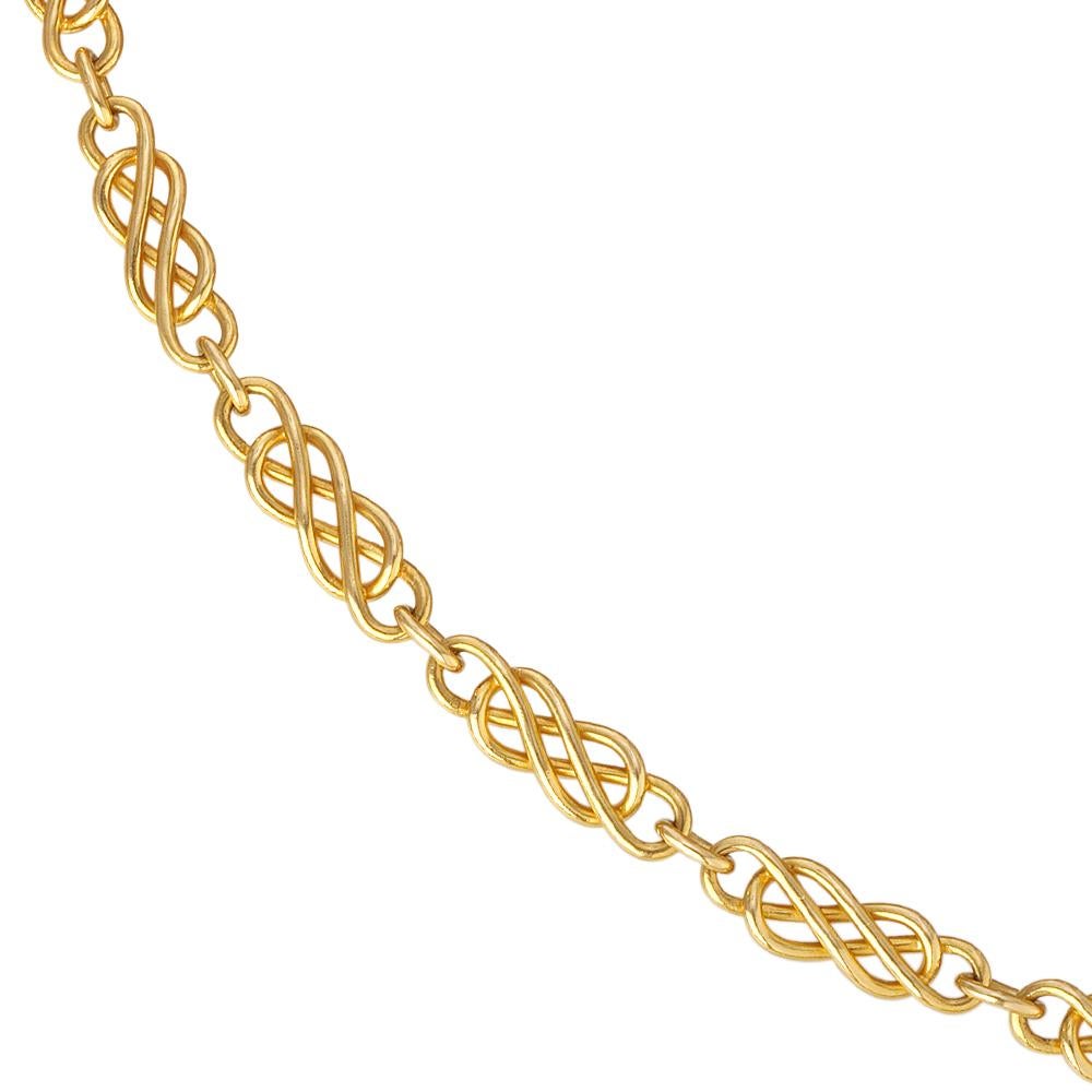 Lucie Heskett-Brem: Handgefertigte Keltische Gold-Halskette (Moderne) im Angebot