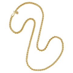 A handmade gold Minstrel chain by Lucie Heskett-Brem, the Gold Weaver of Lucerne