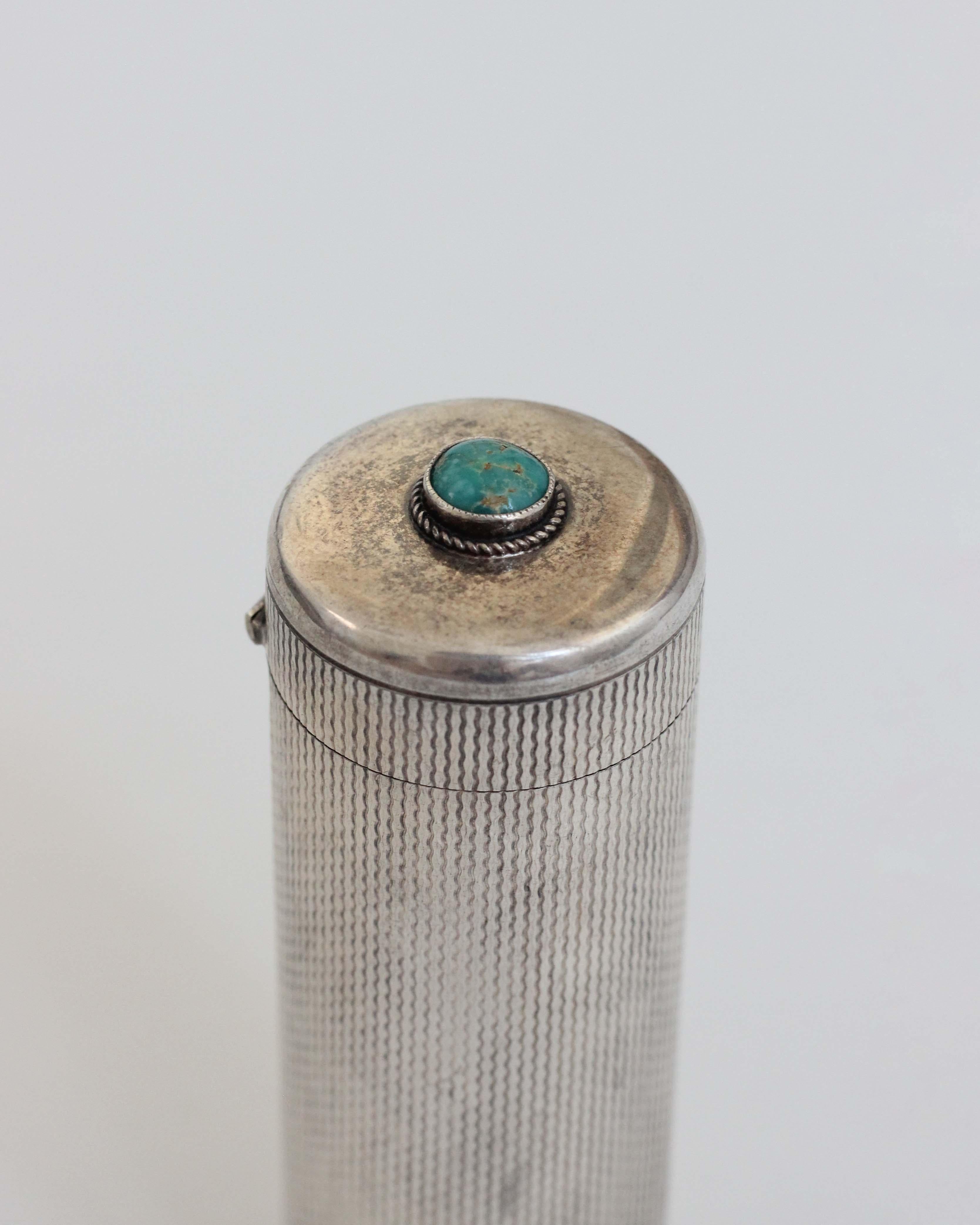 A Handmade Silver Scent Box or Match Case, Sweden, 1920's Decorative Silver Box  In Good Condition For Sale In Los Angeles, CA