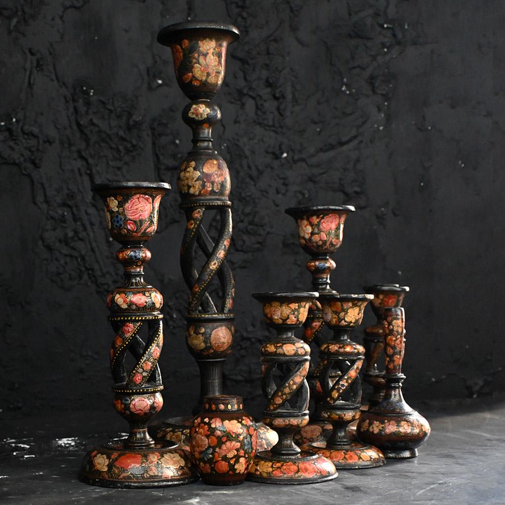 Victorian A handpicked Collection of Late 19th Century Papier Mache Kashmiri Objects