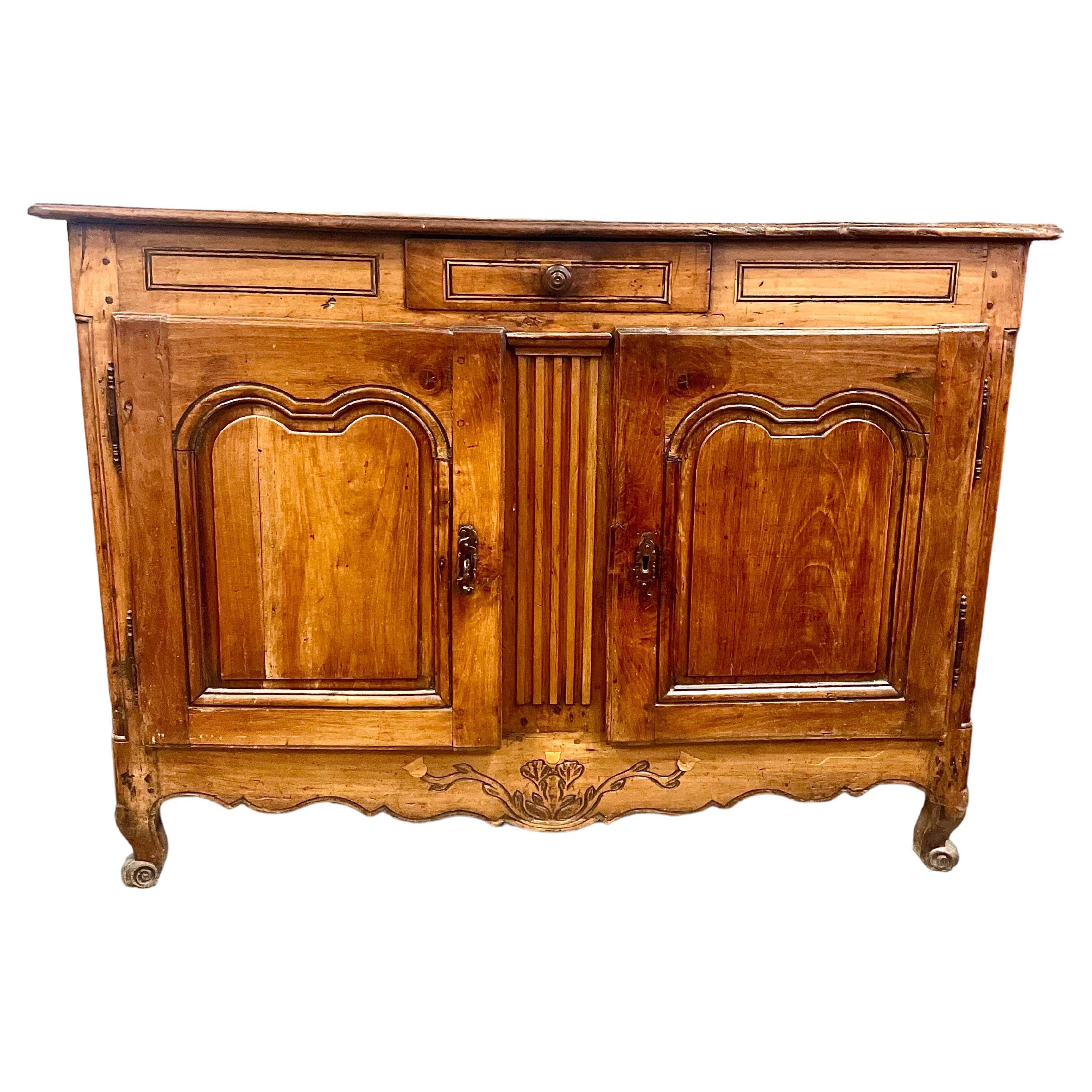 18th Century French Provincial Walnut Buffet