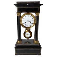 A Handsome Napoleon III 19th Century Portico Clock. 