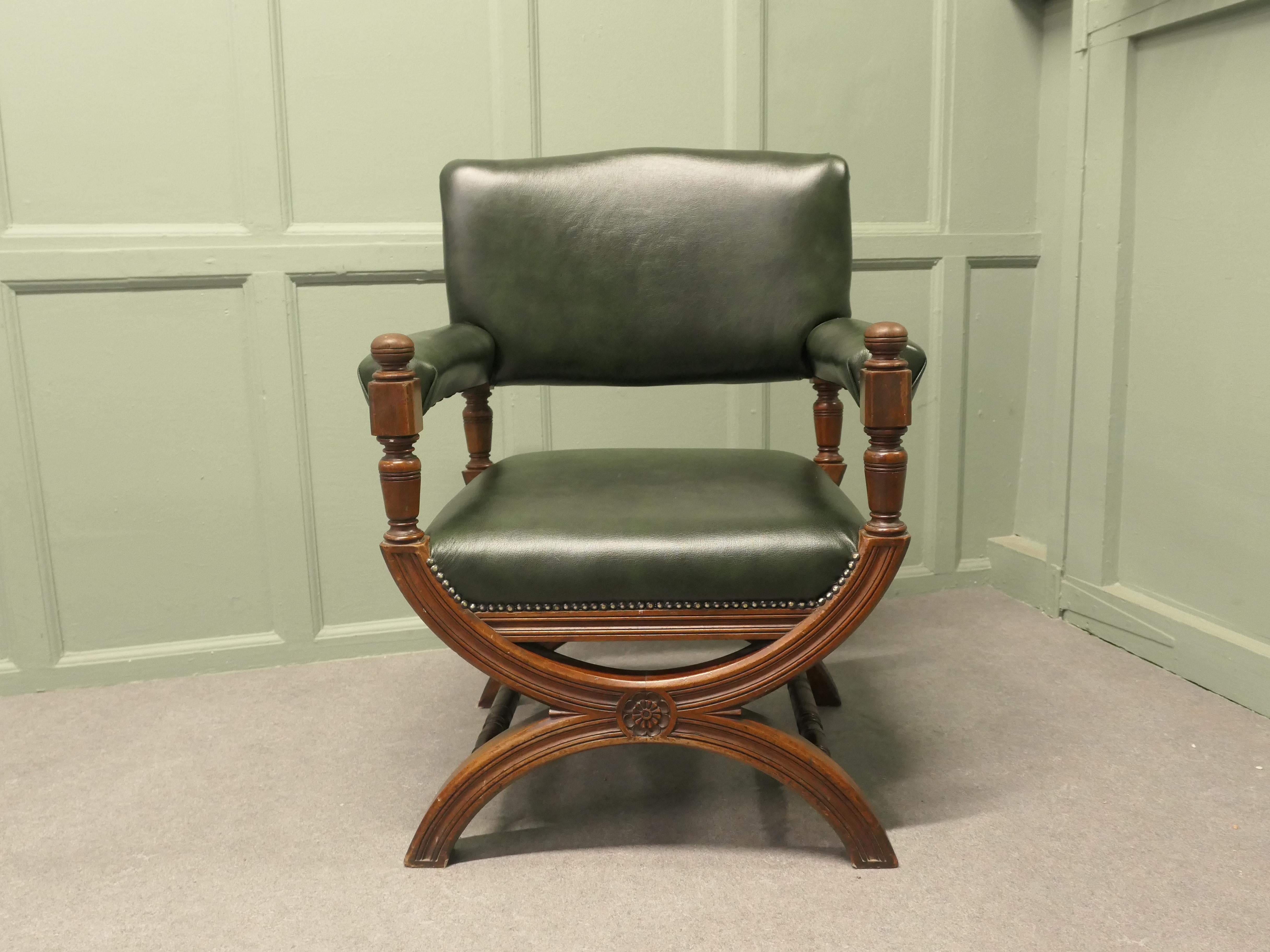 Style Adam Une belle pièce, 19e siècle Chaise de bureau à cadre X en vente