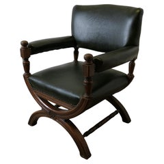 A Handsome Piece, 19th Century X Framed Desk Chair