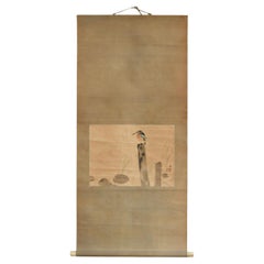 Hanging Scroll Depicting an Old Japanese Kingfisher / Early 20th Century