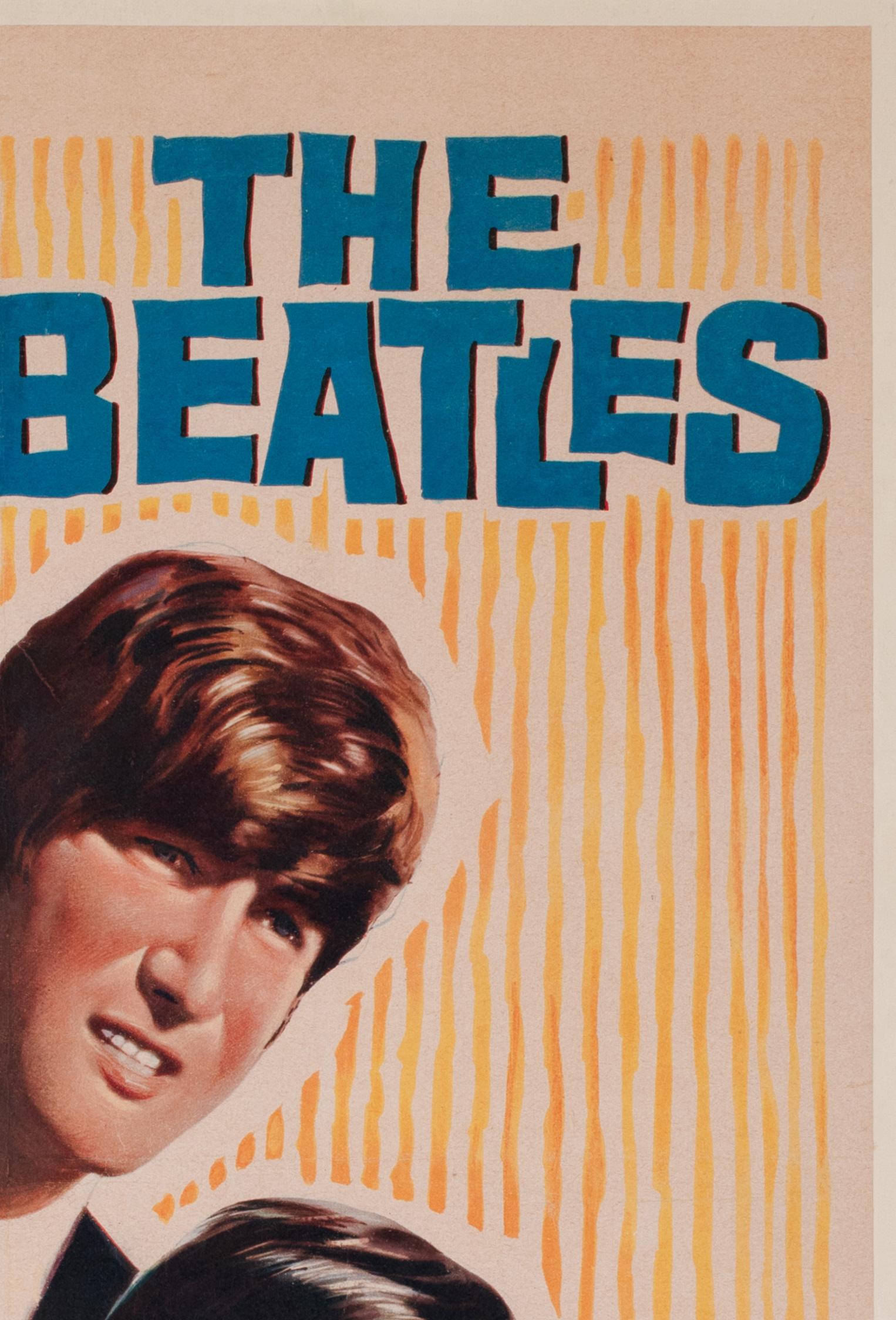 Poster del film belga A Hard Day's Night 1964 In condizioni buone in vendita a Bath, Somerset