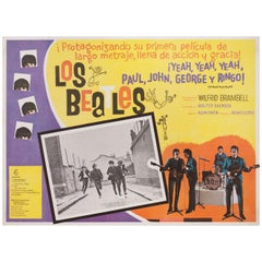 A Hard Day
s Night 1964 Mexican Scene Card