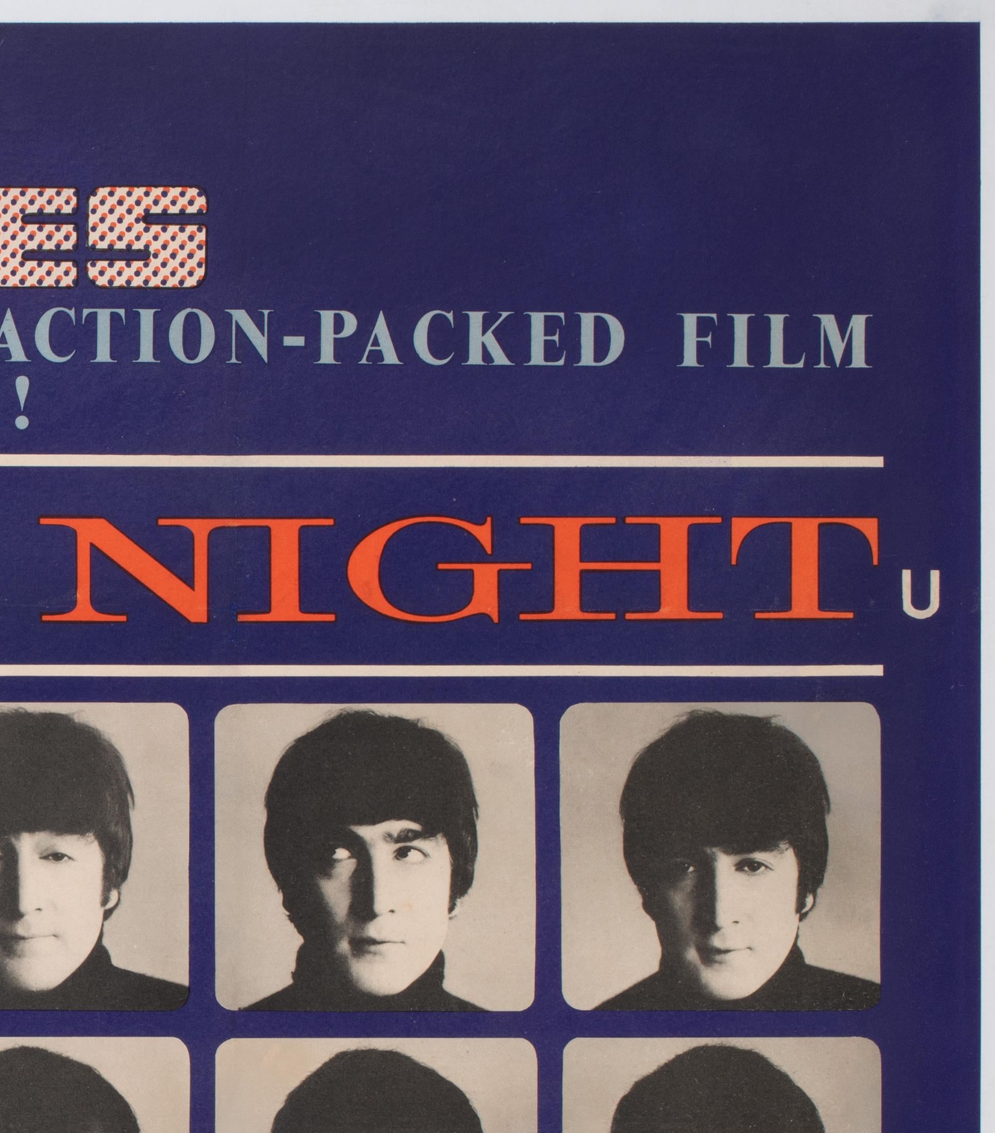 20th Century A Hard Day's Night 1964 UK Quad Film Poster, THE BEATLES
