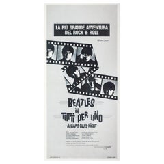 'A Hard Day's Night' R1982 Italian Locandina Film Poster