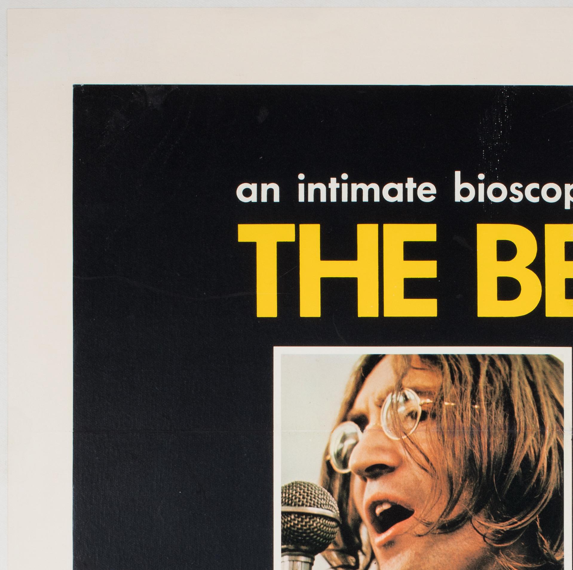The original first-year-of-release US 1 Sheet for poignant Beatles' documentary Let It Be which was filmed within the last 4 weeks before the iconic band broke up.

This original vintage movie poster was folded (as issued) and has now been