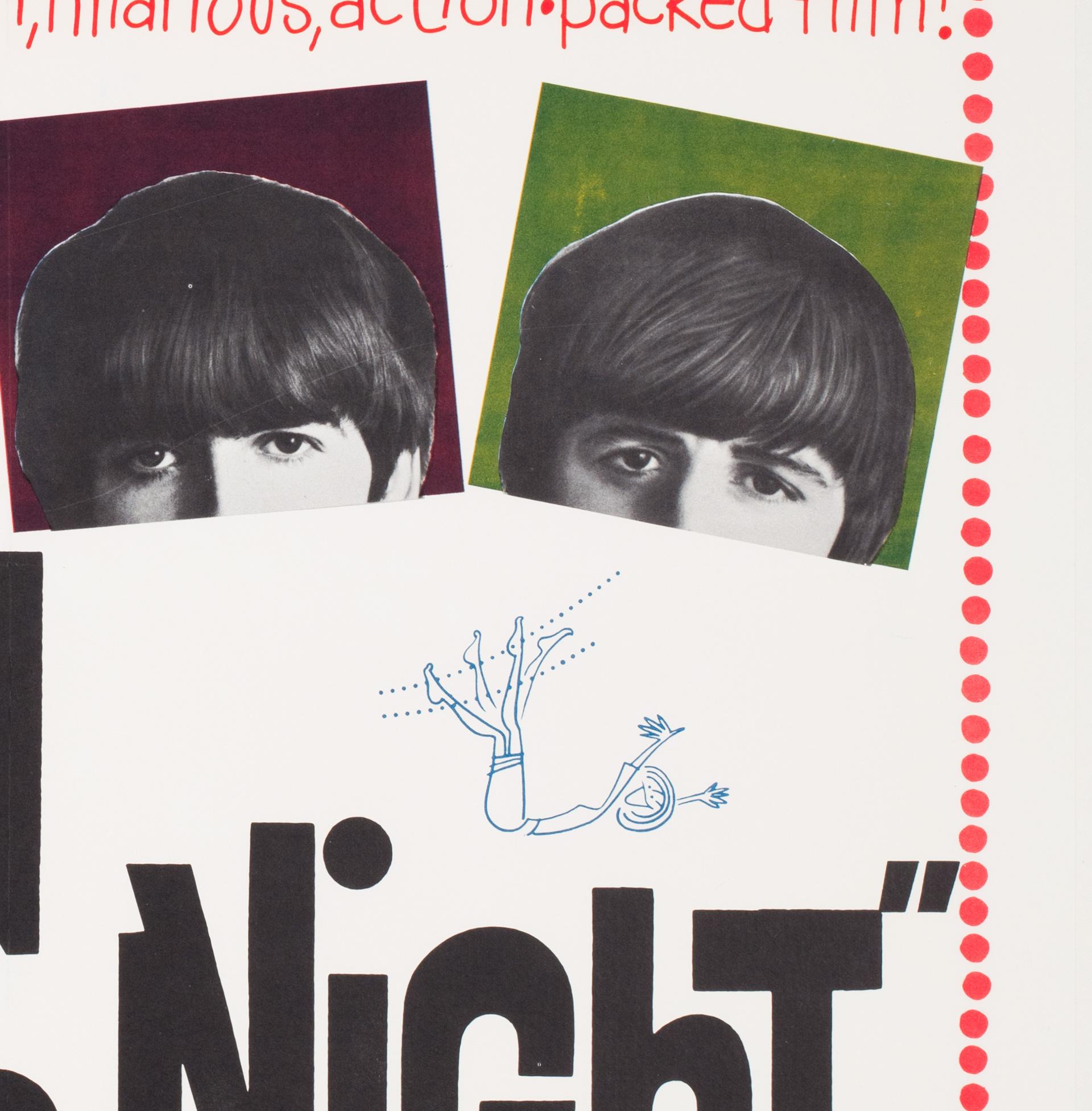 A HARD DAY'S NIGHT THE BEATLES US 1 SHEET Film Movie Poster, 1964 JOSEPH CAROFF Lino en venta
