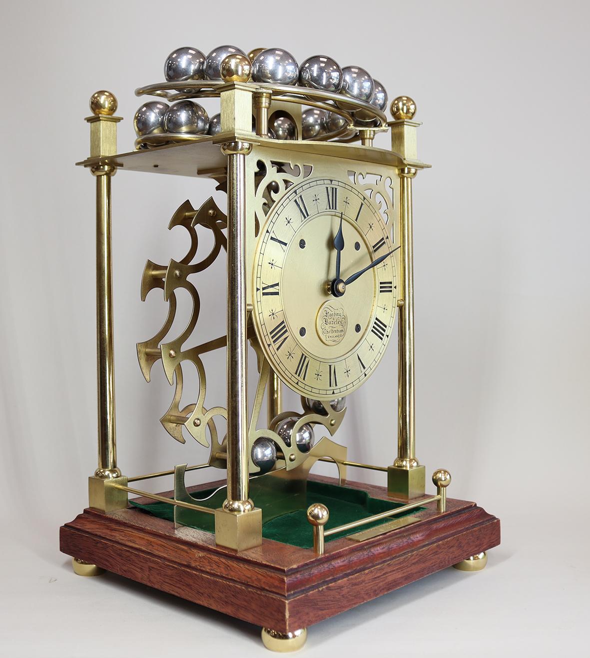 English A Harding and Bazeley Limited Edition Spherical Weight Clock For Sale