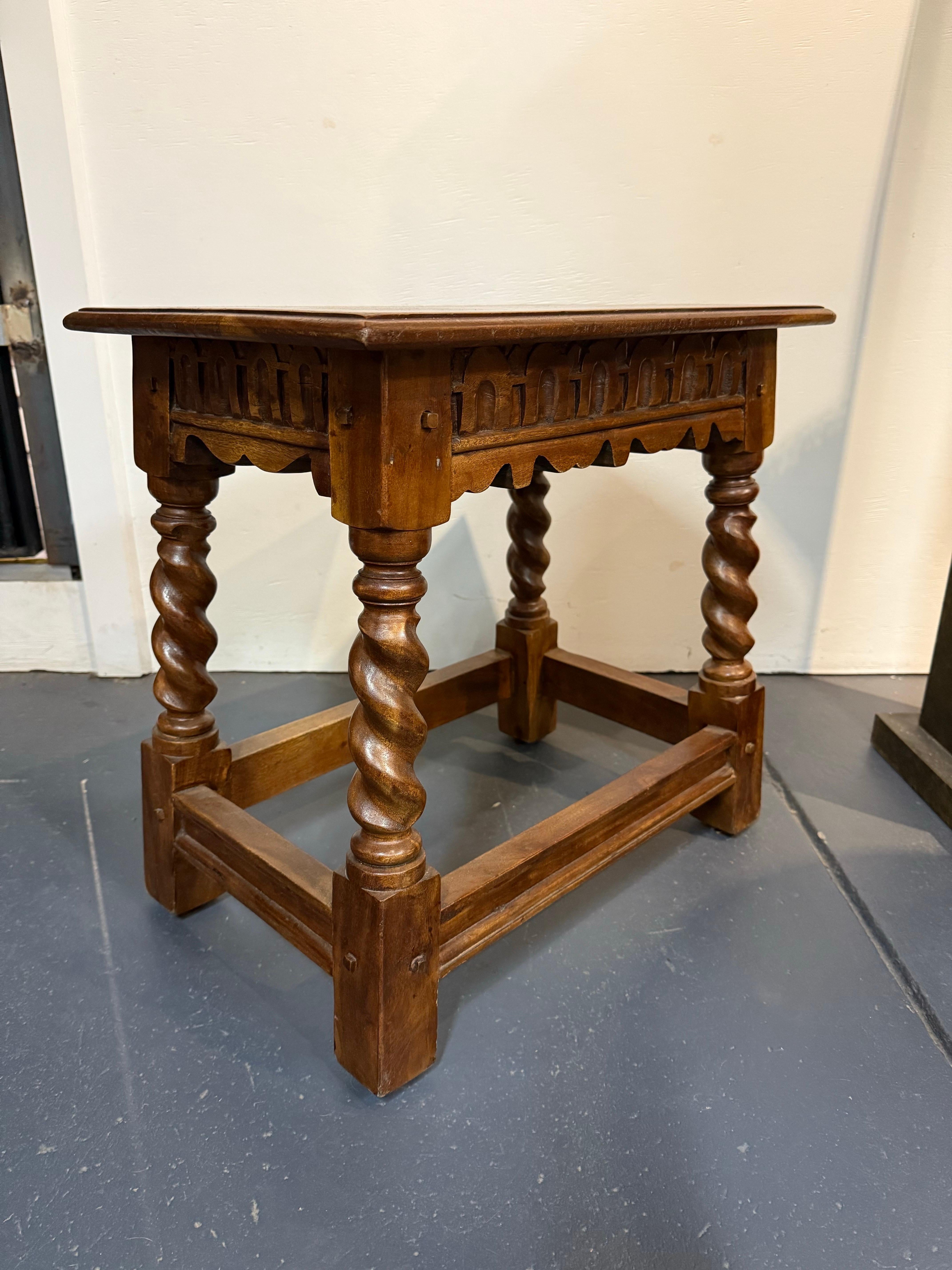 Un taburete de madera

Procedencia: Colección privada australiana.

Dimensiones:
Altura: 49 cm.
Anchura: 50 cm.
Profundidad: 33,5 cm.