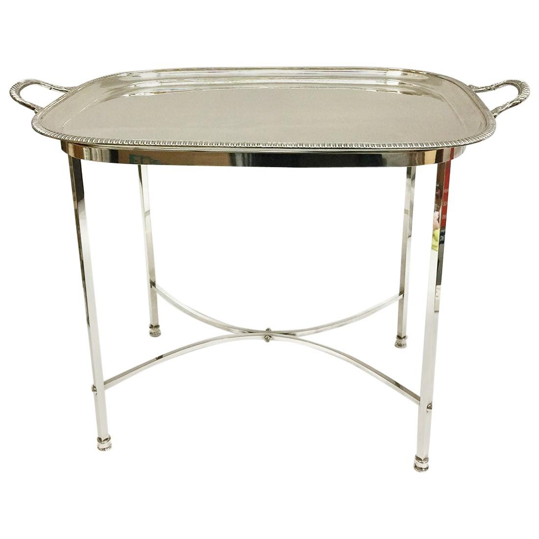 Harrison Brothers & Howson English Silver-Plated Tea Table For Sale
