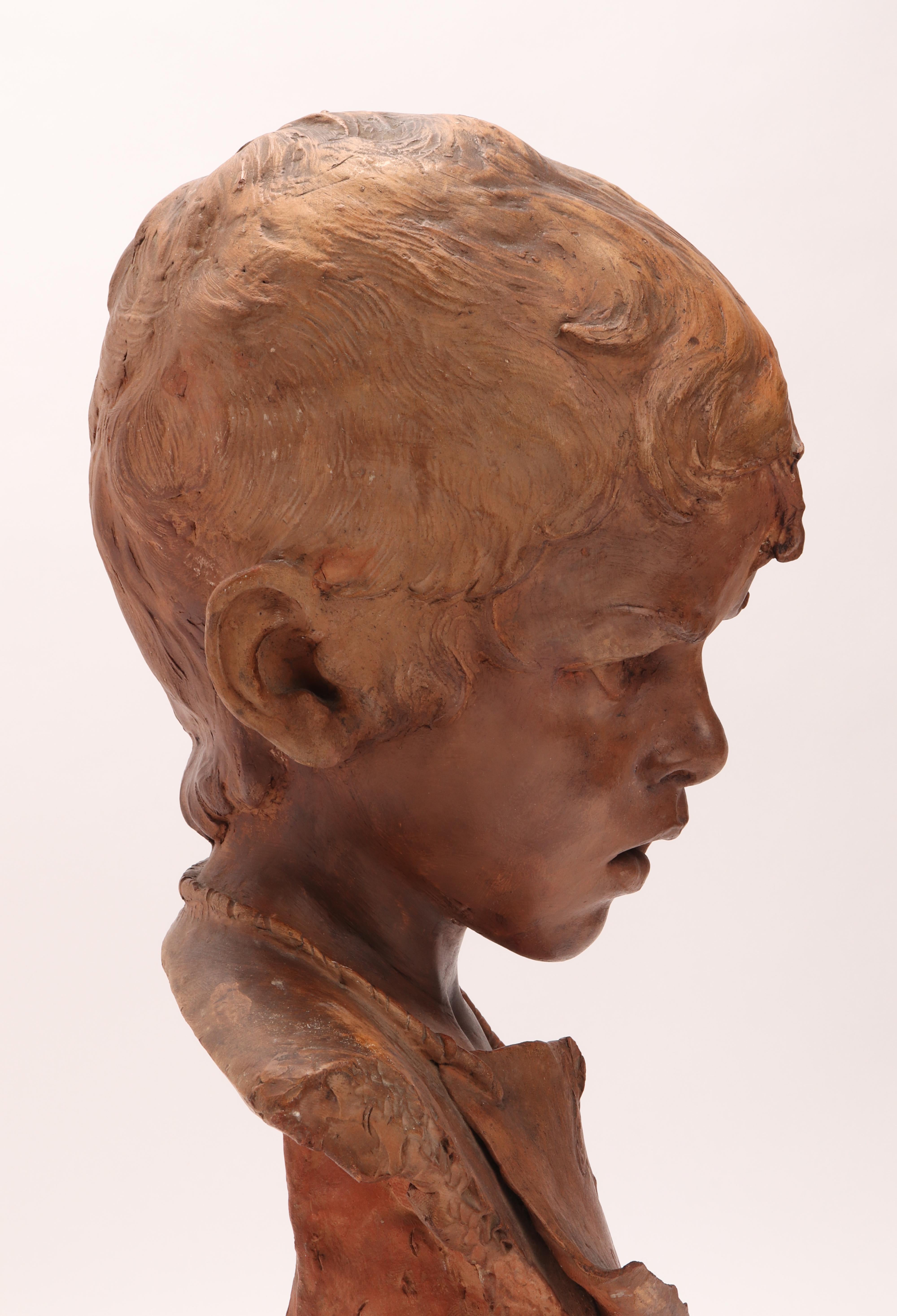 Head of a Young Roguish Child by Francesco Griffo, Italy 1900 4