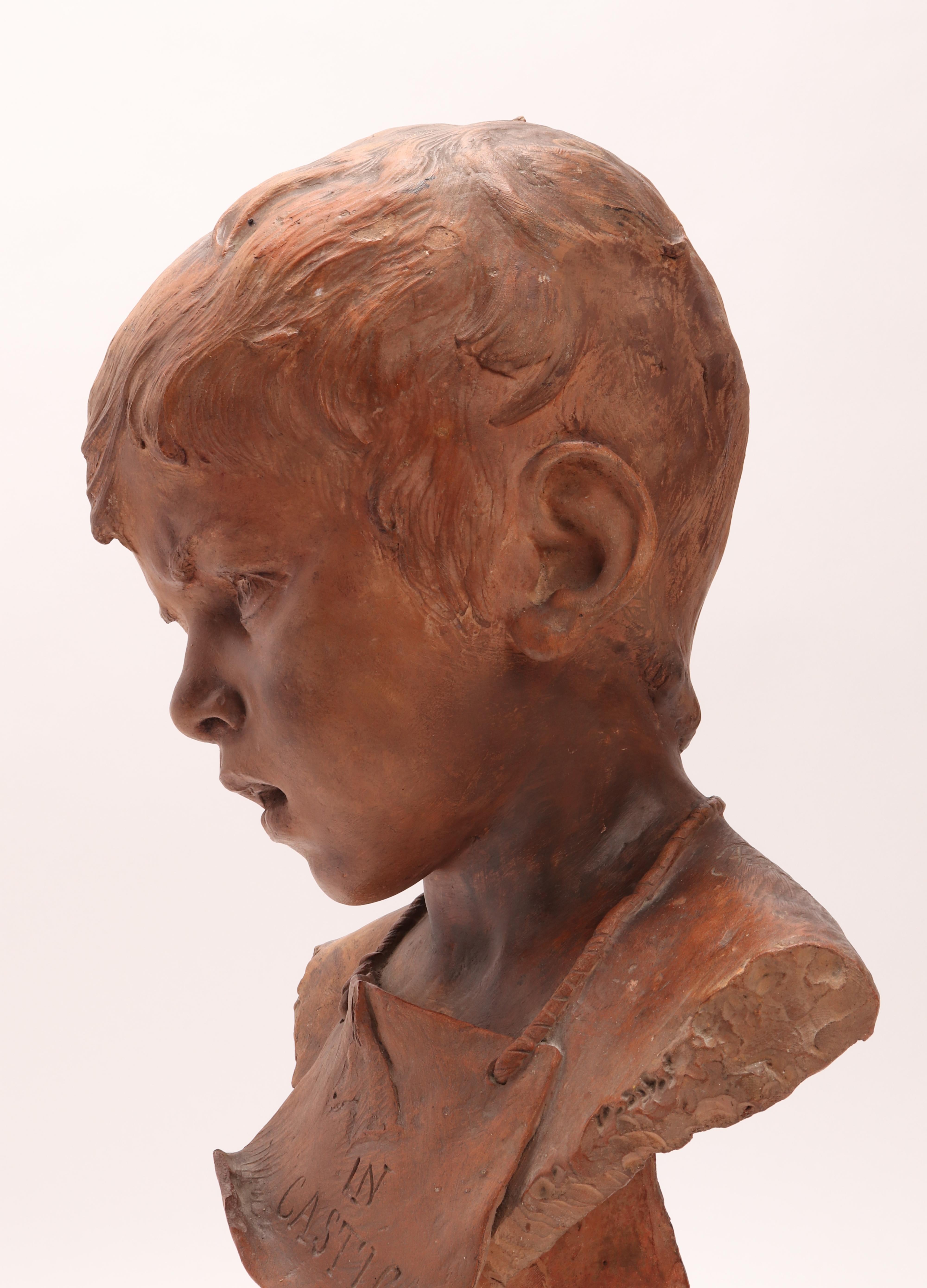 Head of a Young Roguish Child by Francesco Griffo, Italy 1900 3