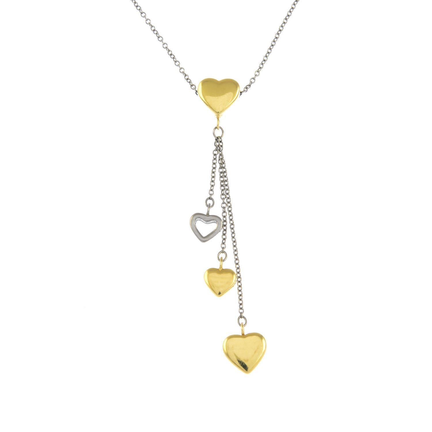 Heart Drop Pendant Suspended from a 