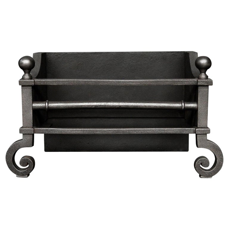 Heavy Cast Iron Fire Basket at 1stDibs