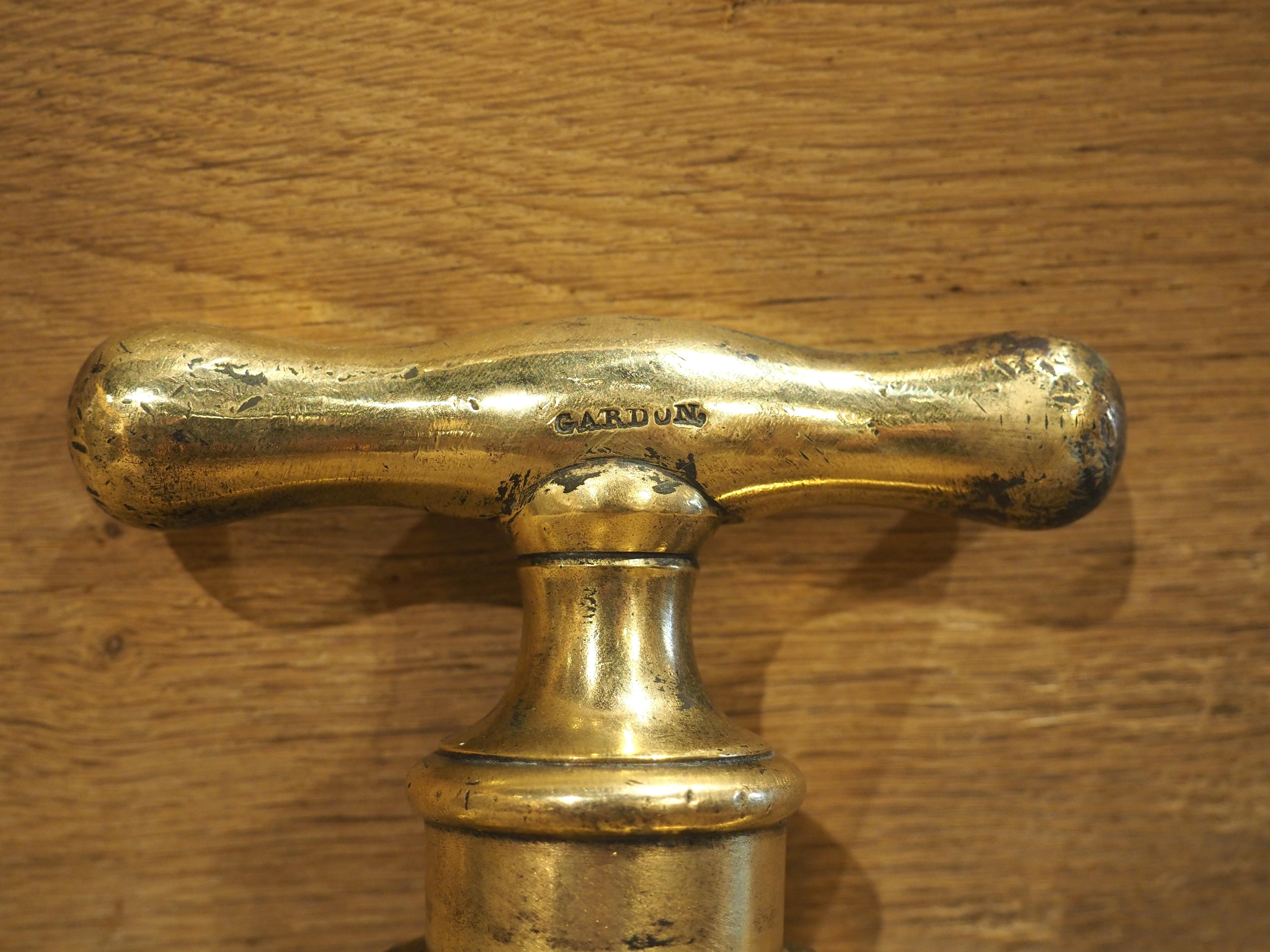 Metal A Heavy Circa 1850 French Gilt Bronze Dolphin Form Fountain Spout For Sale